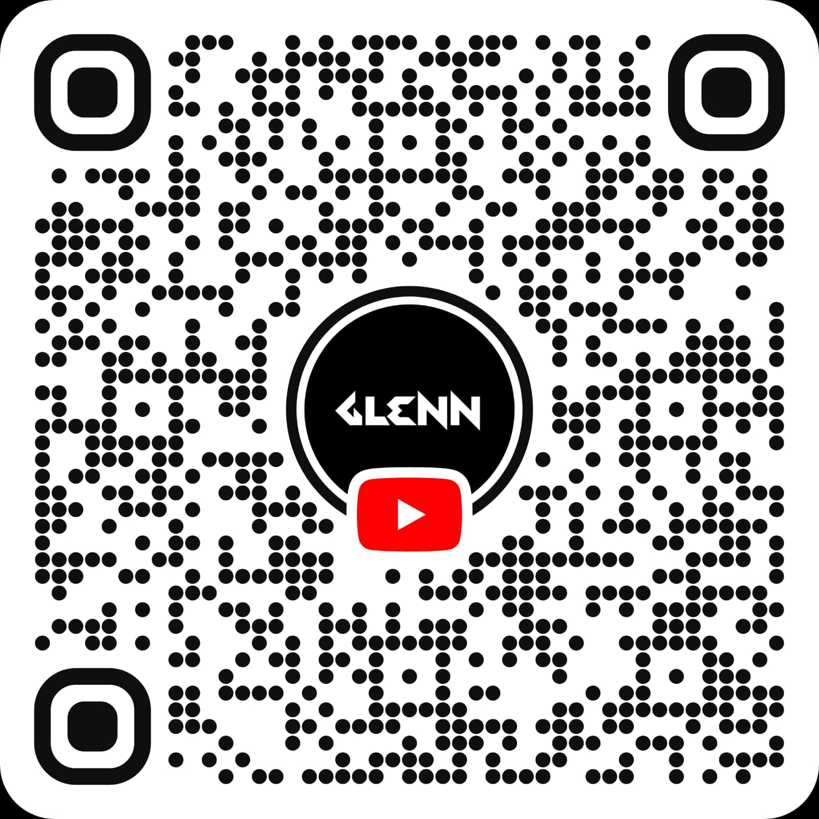 YouTube QR code for GLENN Esports